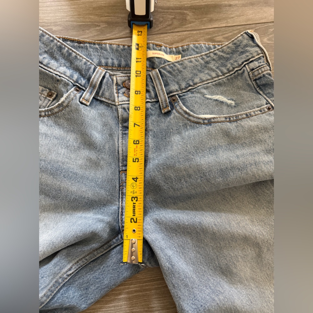 Levi's|Women’s low rise superlow loose jeans,Light wash Straight/wide leg•••27 - Picture 16 of 16